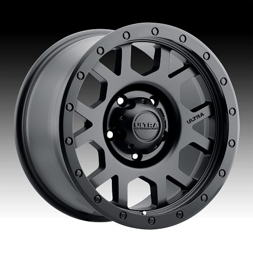 Ultra 113SB The Boss Satin Black Satin Black Custom Truck Wheels 1